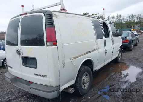 2001 Chevrolet Express z USA, uszkodzony, nr VIN 1GCGG25RX11103225
